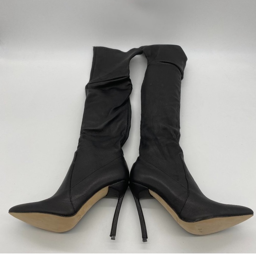 Women Pointed Closed Toe High Heel Boots